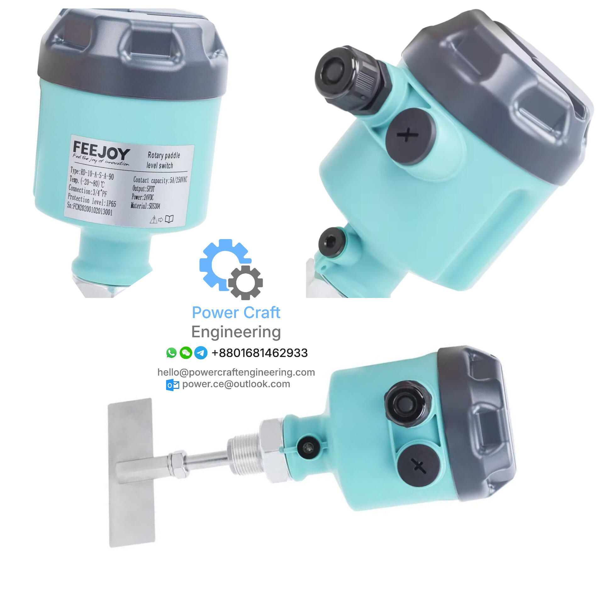 RD-10-A-S-A-90 FeeJoy Rotary Paddle Lever
